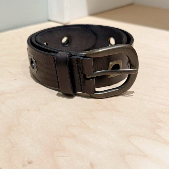 Fossil Belt Leather Multicolor Grommets Ladies Sz S Boho Unique NWOT￼ - Picture 3 of 10